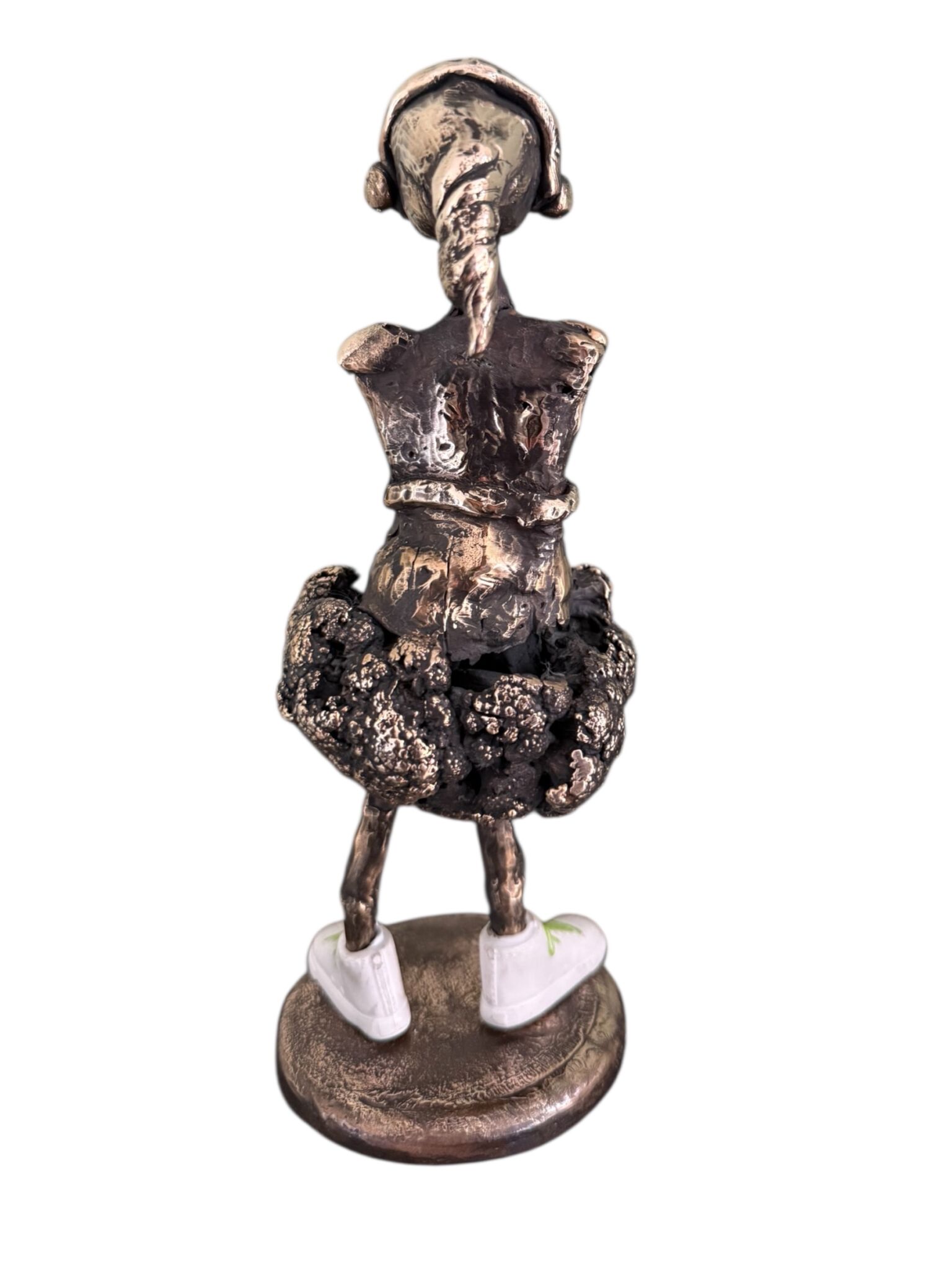 Bronzeskulptur Sneaker girl - Billede 3